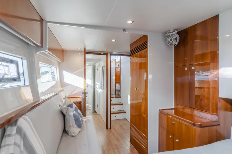 Flash Yacht Photos Pics Luxurious interior of 2017 HH Catamarans HH66 with wood finishes and modern design.
