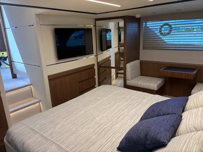  Yacht Photos Pics Luxurious interior of 2025 Filippetti S55 yacht with modern furnishings and elegant design.