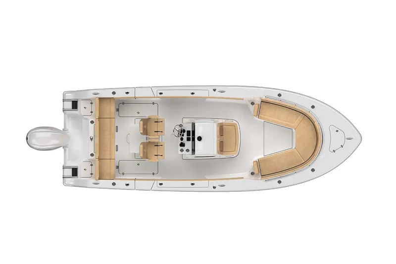  Yacht Photos Pics Manufacturer Provided Image: Top view of 2025 Sportsman Heritage 261 Center Console boat with seating layout.