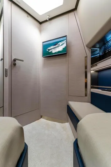  Yacht Photos Pics 2024 Uniesse Exuma HTC5p interior with modern design and comfortable seating.