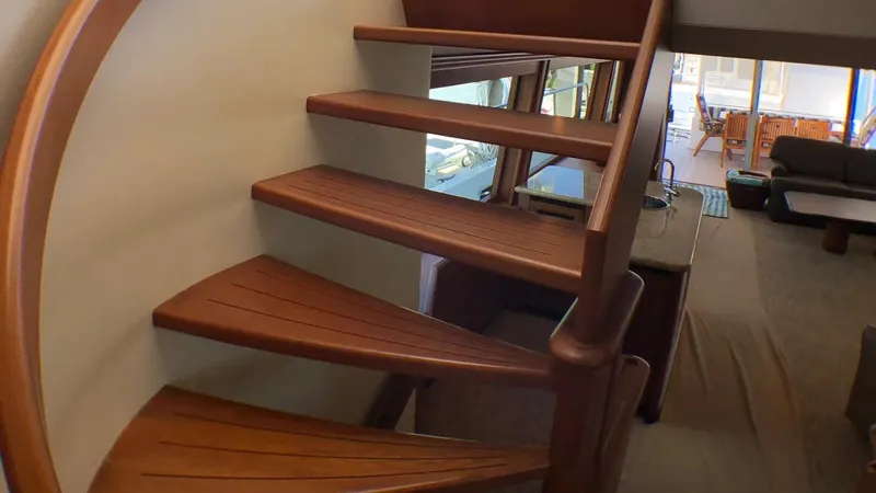  Yacht Photos Pics Companionway to Bridge