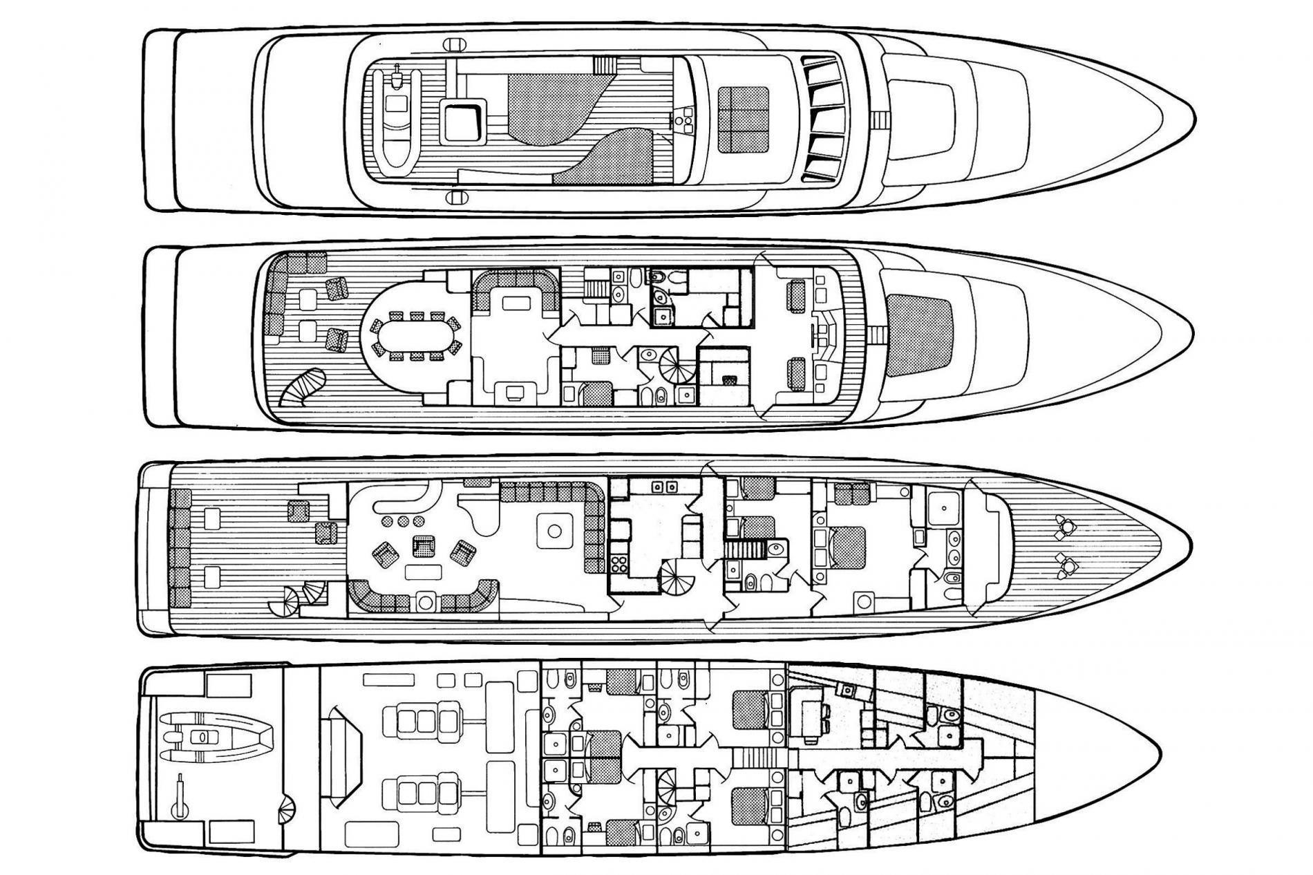 1995 Motor Yacht Cantieri Navali Nicolini 43m