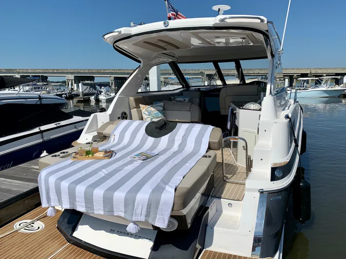 Calypso Yacht Photos Pics Sunpad with backrest