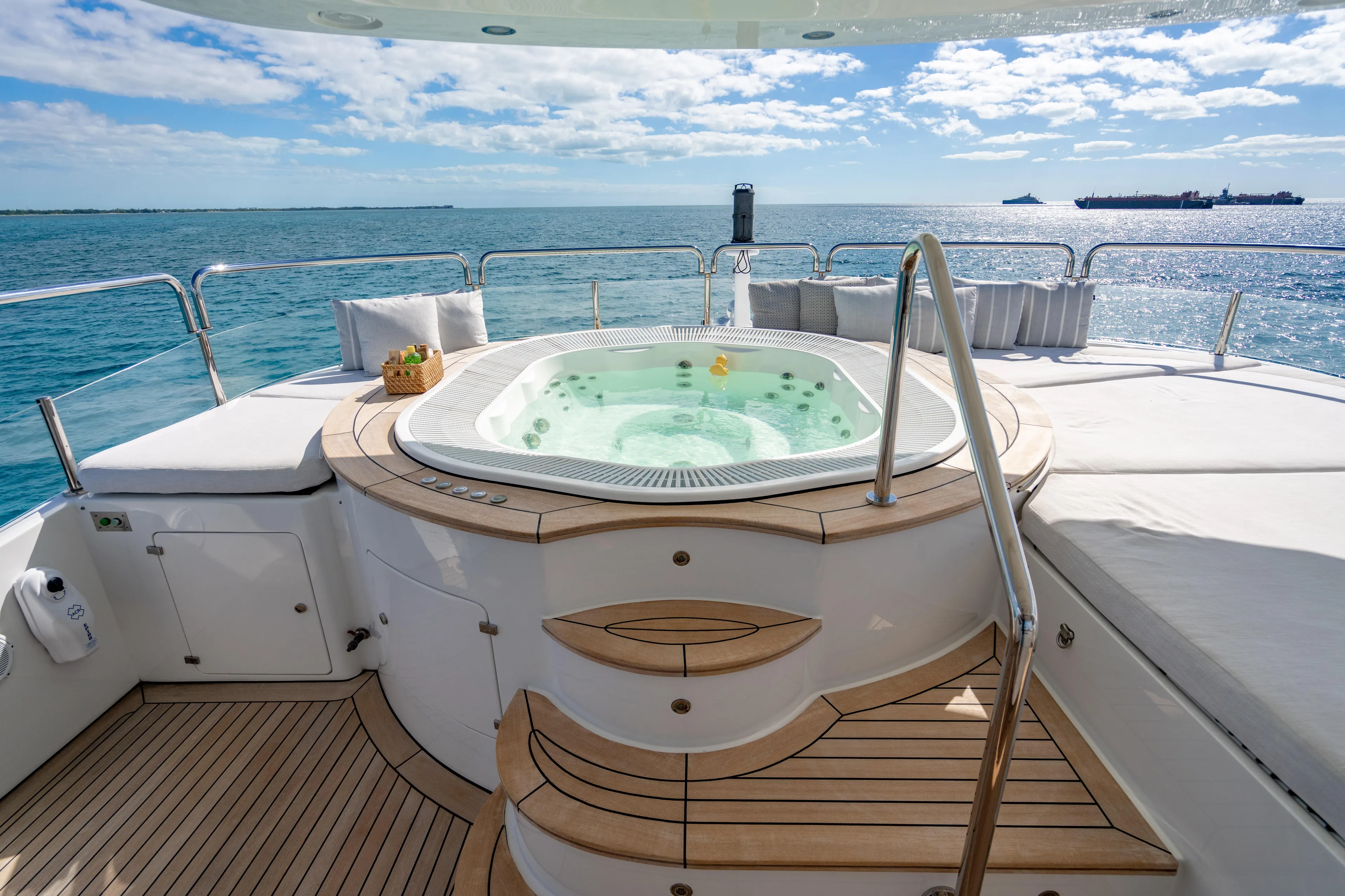 Allora Yacht Photos Pics Luxurious Benetti Classic 121 yacht with jacuzzi, ocean view, and elegant deck, 2011 model.