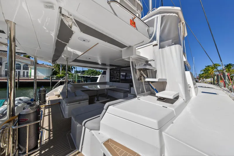  Yacht Photos Pics Luxurious 2021 Leopard 50 yacht with spacious outdoor seating and modern design.