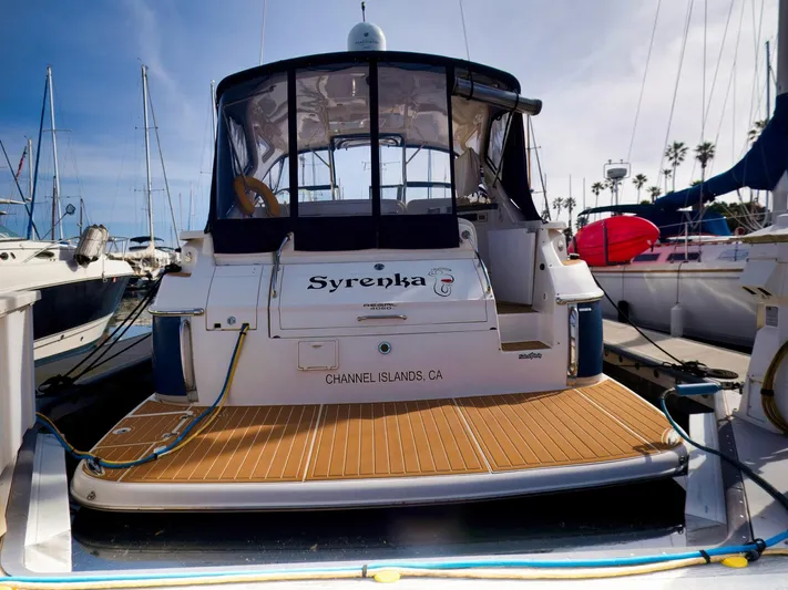 Syrenka Yacht Photos Pics 2008 Regal Commodore 4060 yacht docked at marina, Channel Islands, CA.