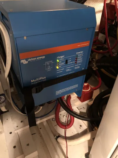 Mano 1 Yacht Photos Pics Victron Energy MultiPlus inverter in 2011 Mainship 395 Trawler engine room.