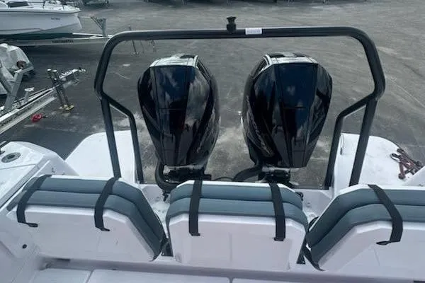 Hell Or High Waters Yacht Photos Pics 2024 Axopar 37XC CROSS CABIN with dual outboard engines and rear seating.