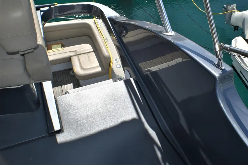  Yacht Photos Pics 2019 Silverton 41 Sport Bridge boat interior with seating and deck view.
