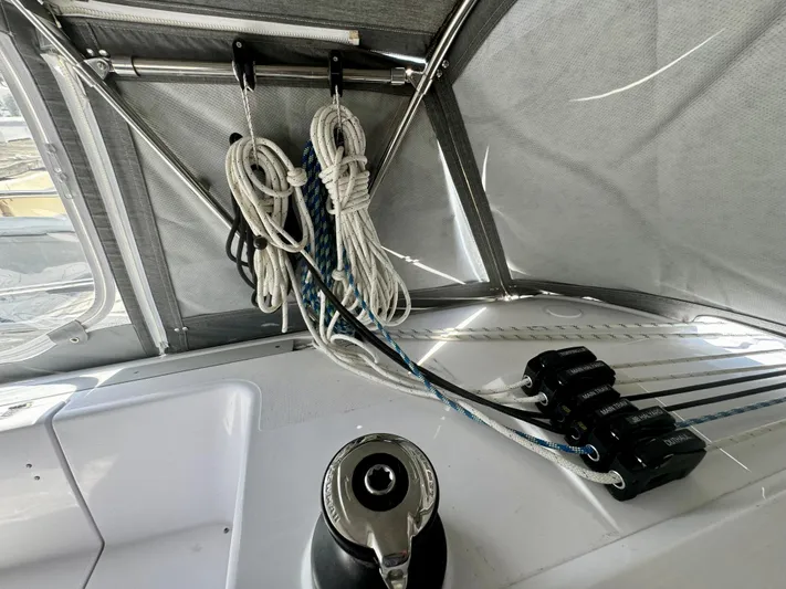 Amelie Yacht Photos Pics Port Running Rigging Storage and Winch