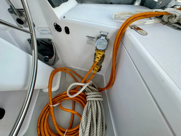 Amelie Yacht Photos Pics Smart Plugs and Cable Inlet