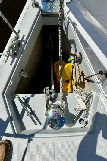 Amelie Yacht Photos Pics Anchor Locker Windlass & Chain