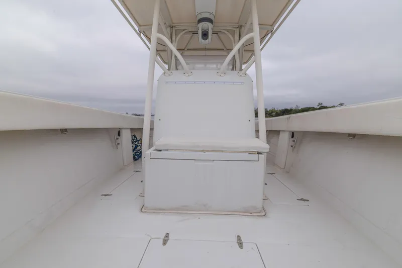  Yacht Photos Pics 2008 Jupiter 31 FS boat interior with seating and storage.