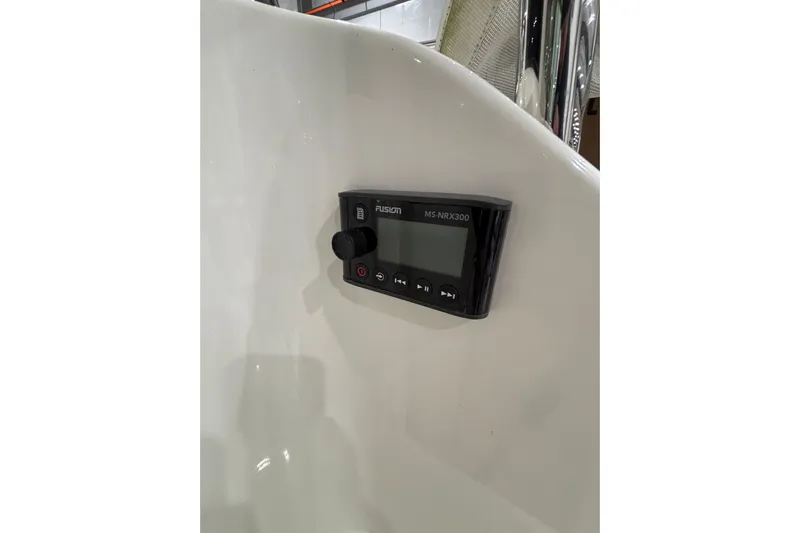 Cellibrate Yacht Photos Pics Fusion MS-NRX300 marine stereo on 2020 Sabre 45 Salon Express yacht.