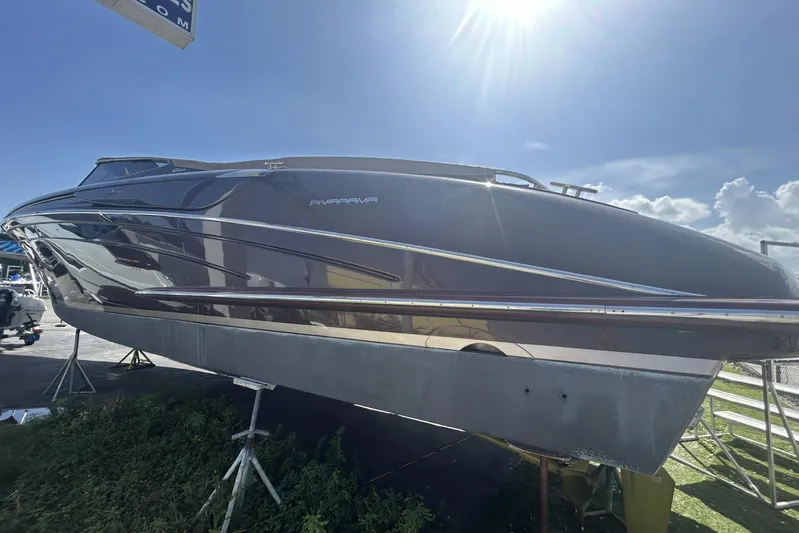  Yacht Photos Pics 2005 Riva RivaRama 44 luxury yacht displayed under bright sunlight.