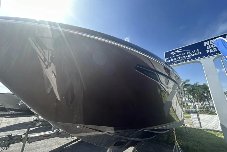  Yacht Photos Pics 2005 Riva RivaRama 44 yacht displayed at Miami Boat Place under sunny skies.