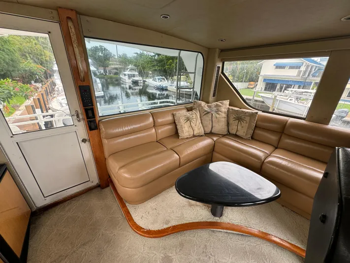 Whiskey Business Yacht Photos Pics Seating on Flybridge