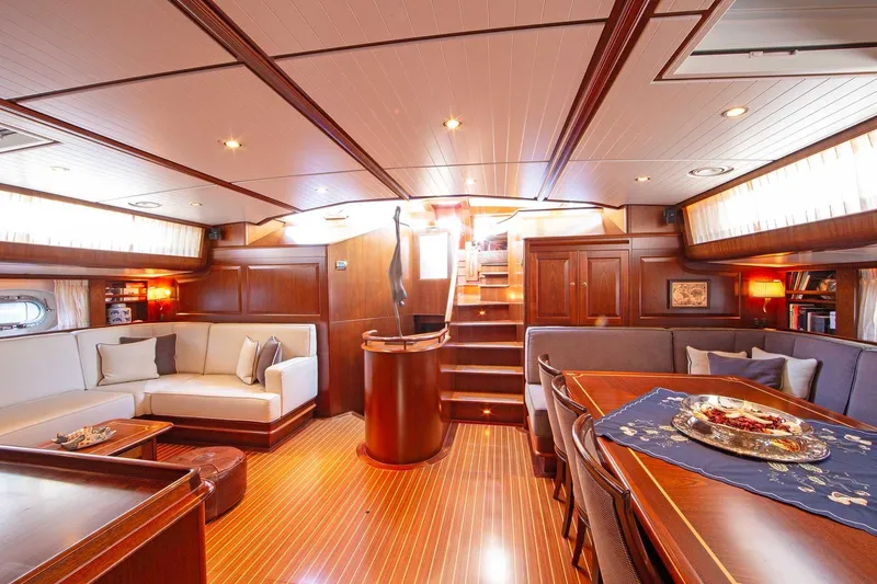 Alme Sol Yacht Photos Pics Lower saloon