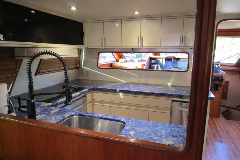 Lucky Stars Yacht Photos Pics Galley looking forward