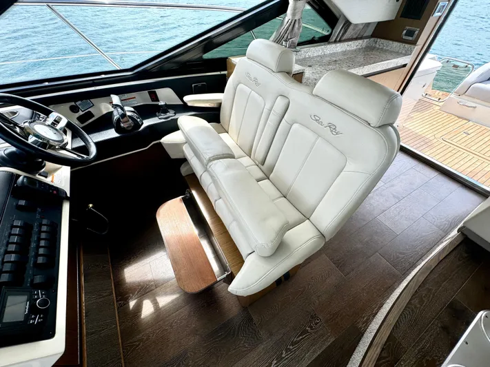 Proof Of Work Yacht Photos Pics Dual Helm Seats w/ Fold-Down Foot Rest