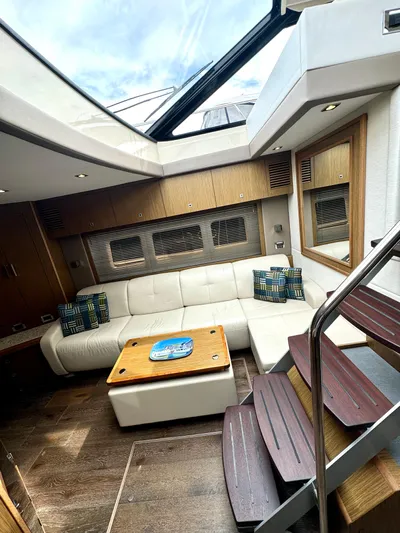 Proof Of Work Yacht Photos Pics Lower Salon w/ Atrium (Natural Lighting)
