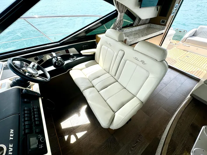 Proof Of Work Yacht Photos Pics Helm Area w/ Dual Helm Seats