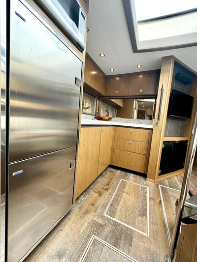 Proof Of Work Yacht Photos Pics Galley - Wood Flooring