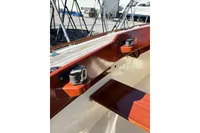 Close-up of 2007 Latitude 46 Tofinou 7 sailboat deck and fittings.