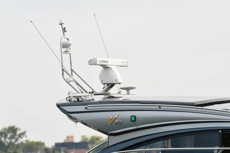  Yacht Photos Pics 2022 Princess V50 yacht with Garmin radar and sleek design.