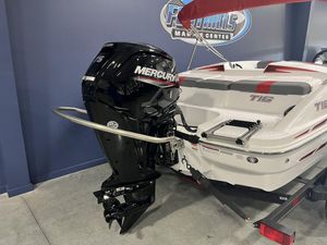 2024 Tahoe T16 boat with Mercury outboard motor at Foothills Marine Center.