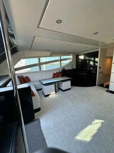 Lucy Penguin Yacht Photos Pics Luxurious interior of 2019 Van der Valk BeachClub 600 yacht with modern seating and decor.