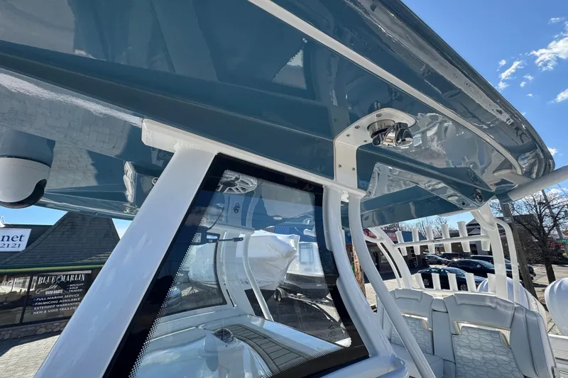  Yacht Photos Pics 2026 Tidewater 320 CC Adventure boat interior with sleek design and modern features.