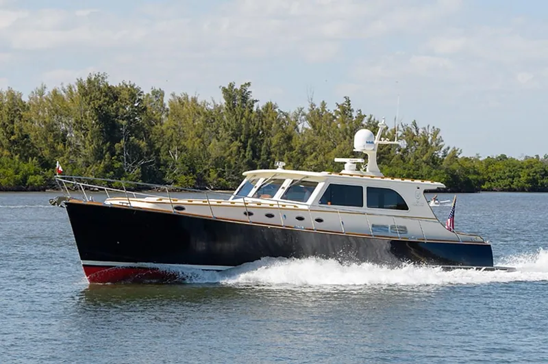 Holly Ann Yacht Photos Pics 2010 Vicem 58/64 yacht cruising on a calm waterway.