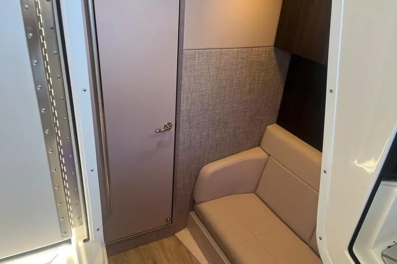  Yacht Photos Pics Interior of 2026 Formula 360 Crossover Bowrider I/O, featuring a cozy seating area.