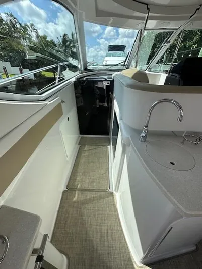 Namaste III Yacht Photos Pics 2010 Four Winns V435 yacht interior with sleek design and modern amenities.