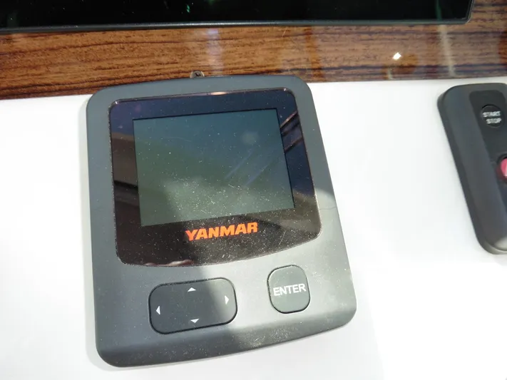  Yacht Photos Pics Yanmar control panel on 2016 Back Cove 30 boat dashboard.
