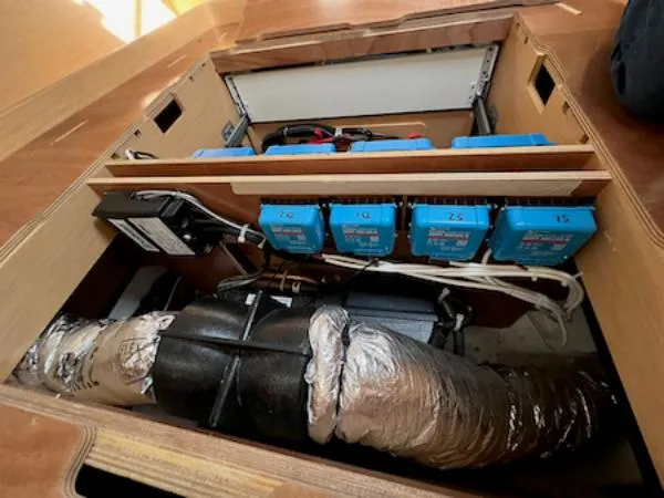 Angels Share Yacht Photos Pics Electrical system of a 2015 Lagoon 450 F.