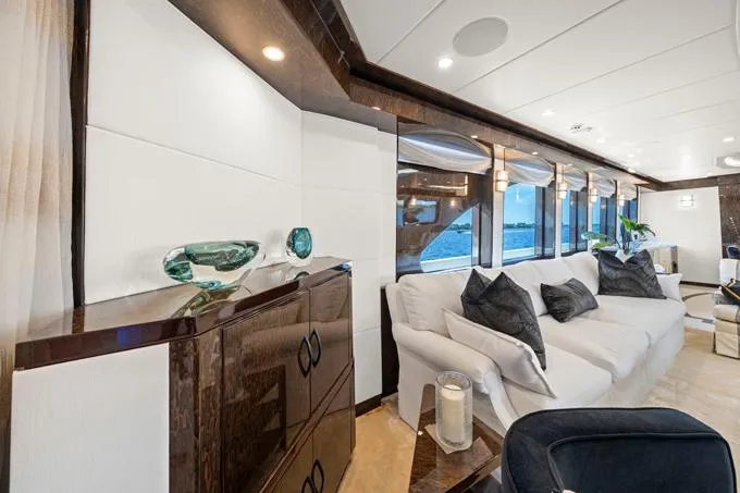 Obsession Yacht Photos Pics Salon Aft to Port