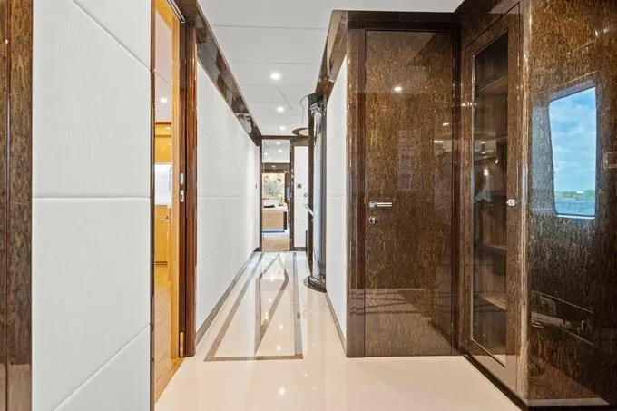 Obsession Yacht Photos Pics Main Deck Companionway