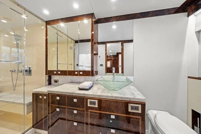 Obsession Yacht Photos Pics Port Side Head