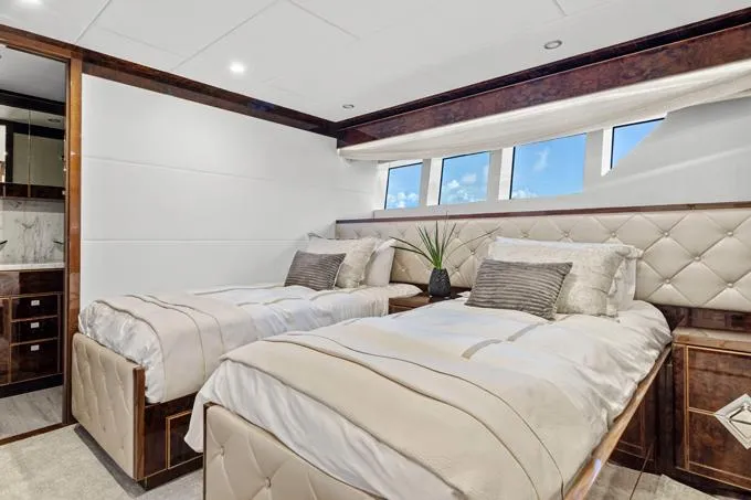 Obsession Yacht Photos Pics Port Side Guest Cabin