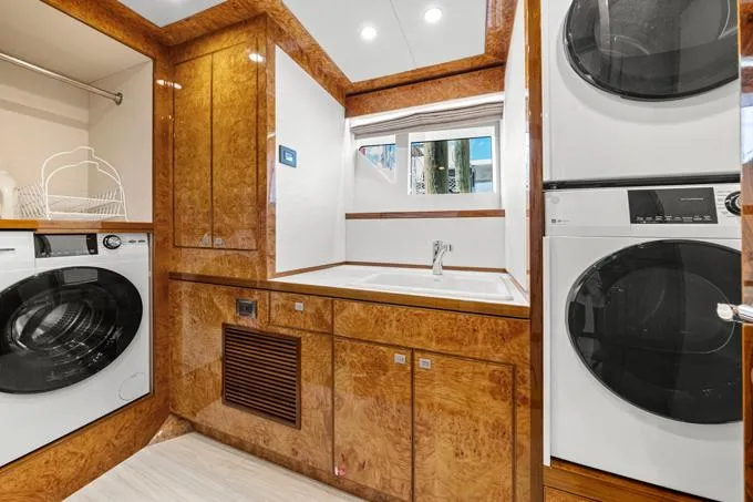 Obsession Yacht Photos Pics Stbd. Side Laundry Center