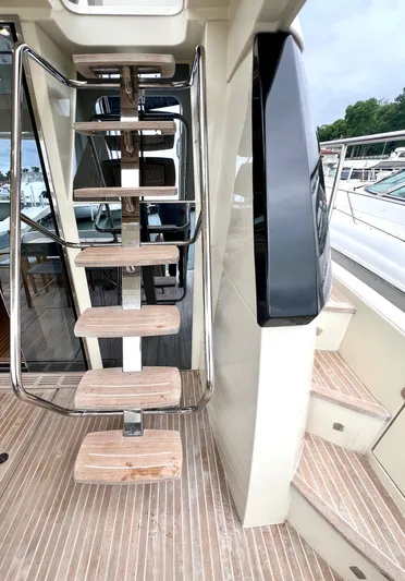 Tomorrow Yacht Photos Pics STAIRS TO FLYBRIDGE