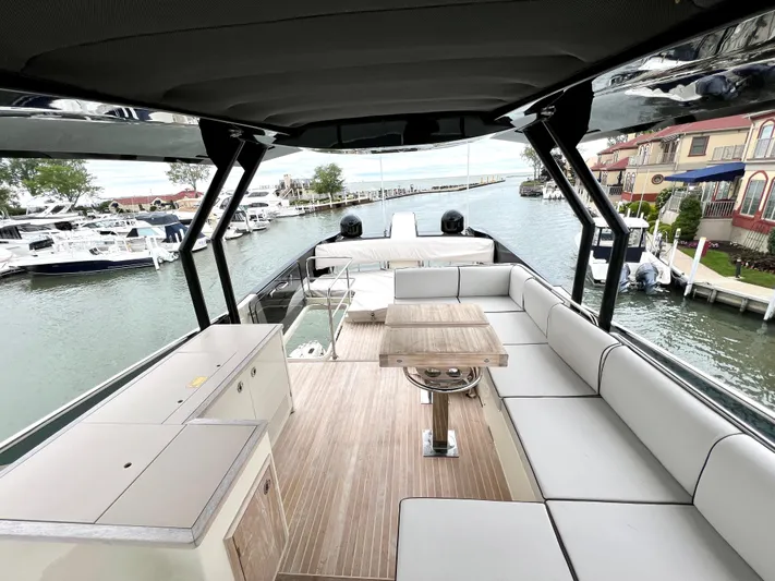 Tomorrow Yacht Photos Pics FLYBRIDGE AREA - LOOKING AFT