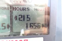 Close-up of engine hours display on 2017 Leopard 43 Powercat.