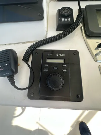 Lola Yacht Photos Pics FLIR control panel on Cabo 35 Flybridge 2005 boat.