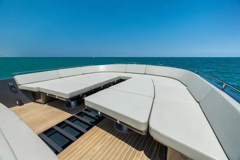 Yours Yacht Photos Pics Luxurious 2016 CNM Continental Tender yacht with spacious deck seating, ocean view.