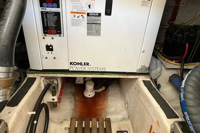  Yacht Photos Pics Engine room of 2008 Sabre 34 Express with Kohler power system.