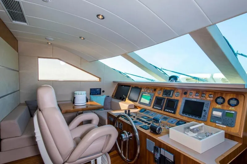 Mr & Mrs Smith Yacht Photos Pics Helm station