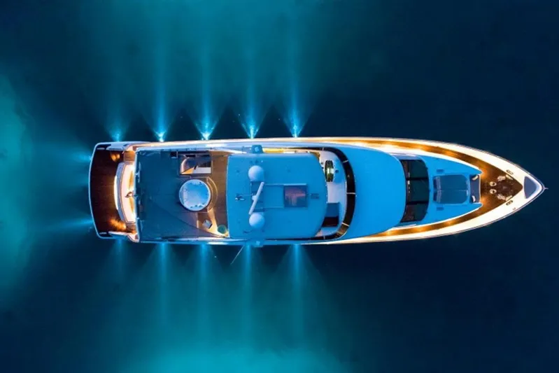 Mr & Mrs Smith Yacht Photos Pics Aerial view